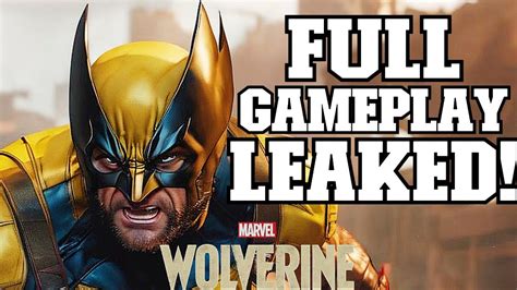 marvel wolverine leak|Wolverine Gameplay And Plot Leaks